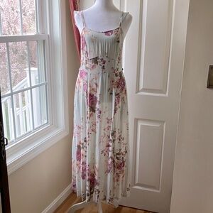 April Cornell Maxi Dress Floral Pattern Multicolor Size S